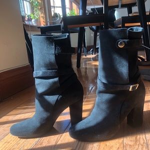 Theory Suede Jodhpur Boots